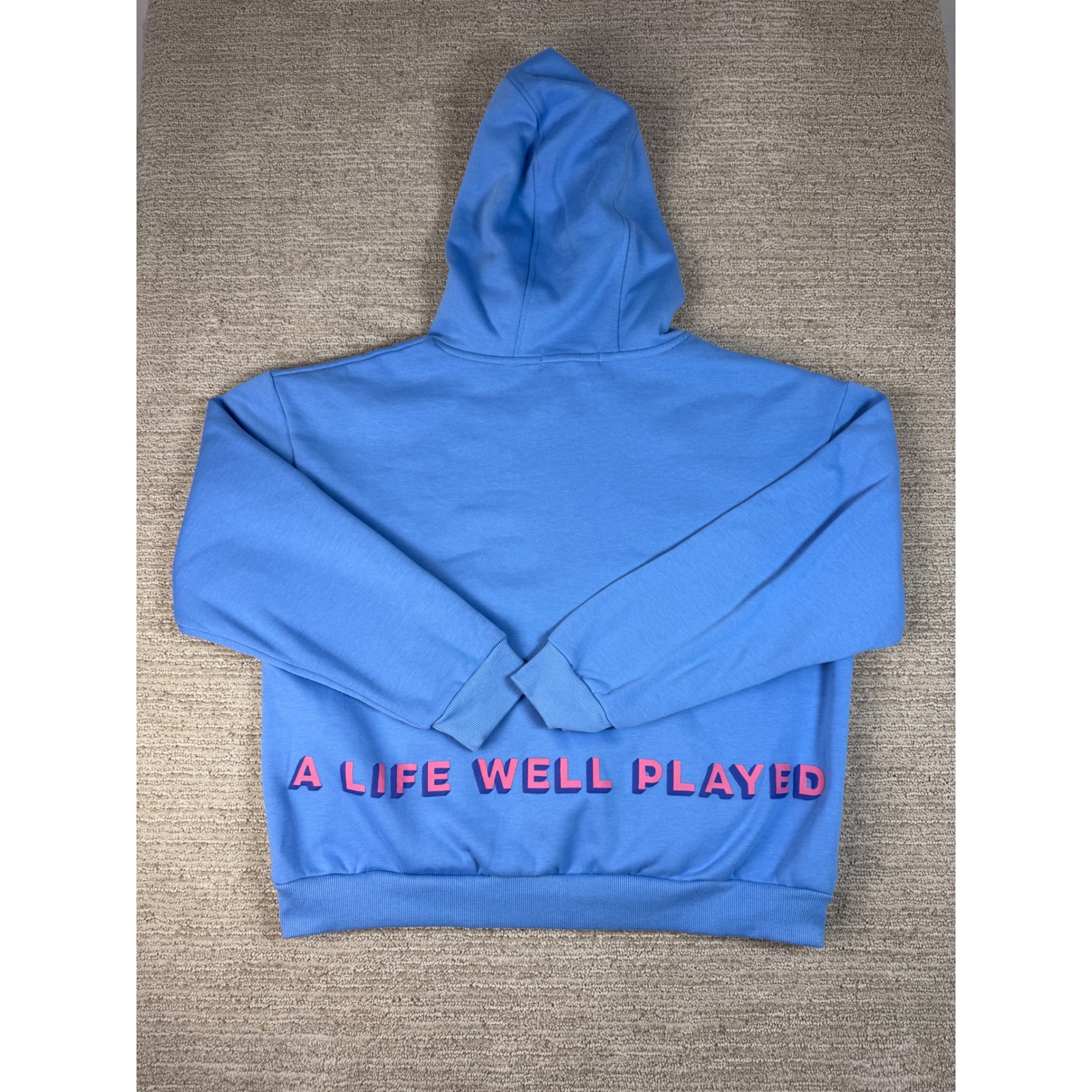 The Mahjong Line A Life Well Played Blue Graphic Hoodie Xs/S — image 2 of 8